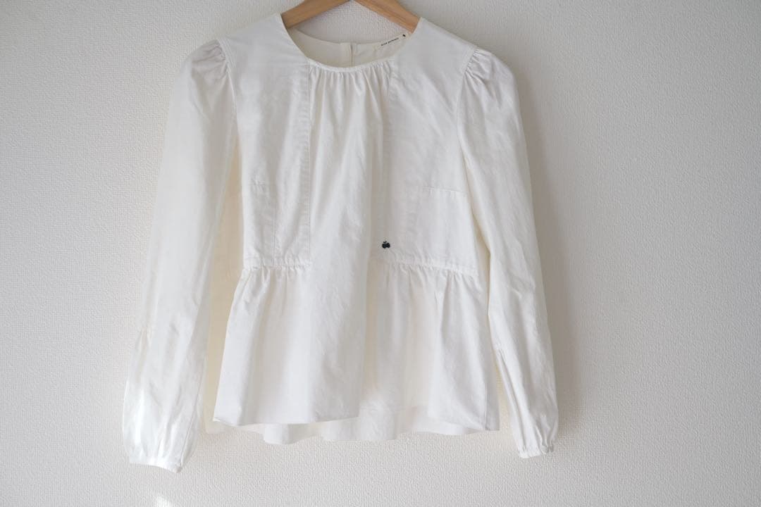 ミナペルホネンfog night ブラウスホワイト