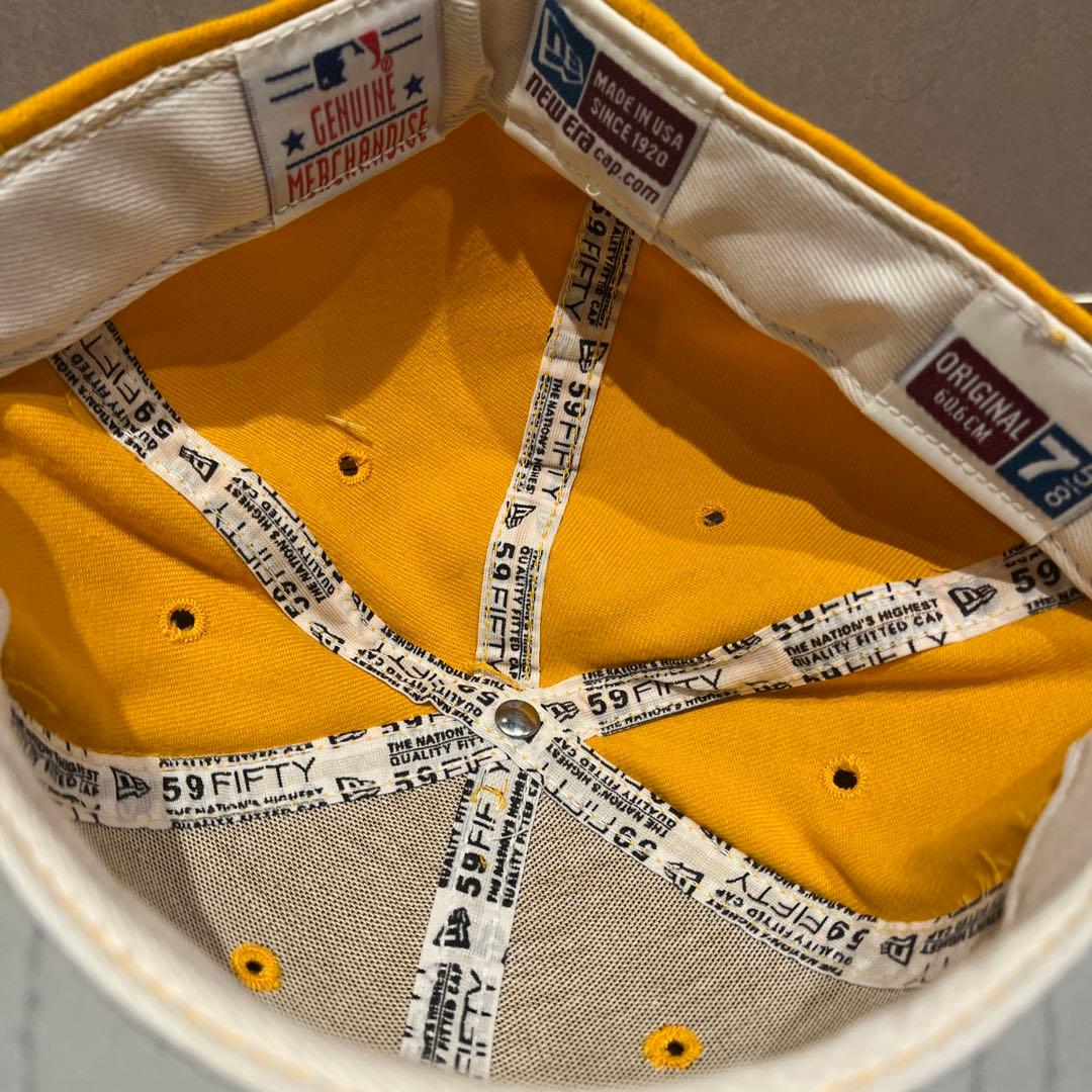 ニューエラ 漢字 NY ヤンキース キャップ 7 5/8 USA製 帽子 レア