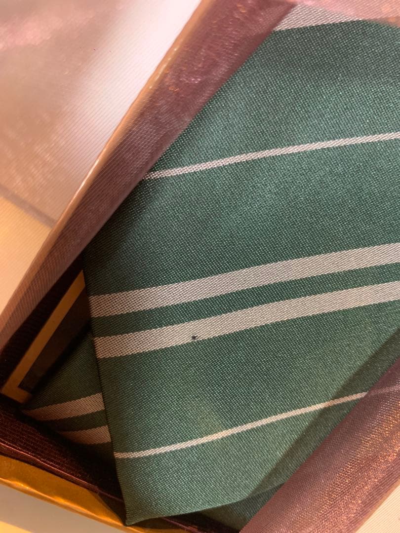 絶版 ノーブルコレクション スリザリン シルク製ネクタイ マダムマルキン箱入り