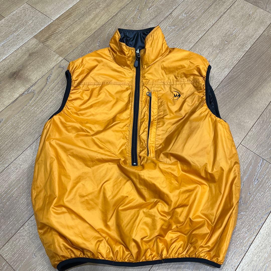 90's パフボールベスト　マンゴー　ムーンストーン　リバーシブル　M