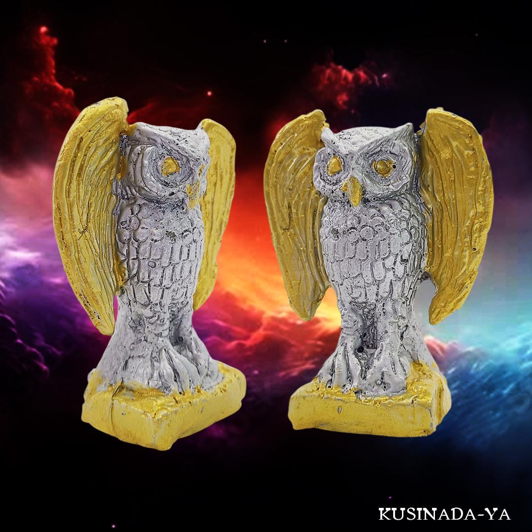 プラクルアン 金運の自動回収 夜通し富を運ぶ フクロウ像 商売繁盛 (呪文付)