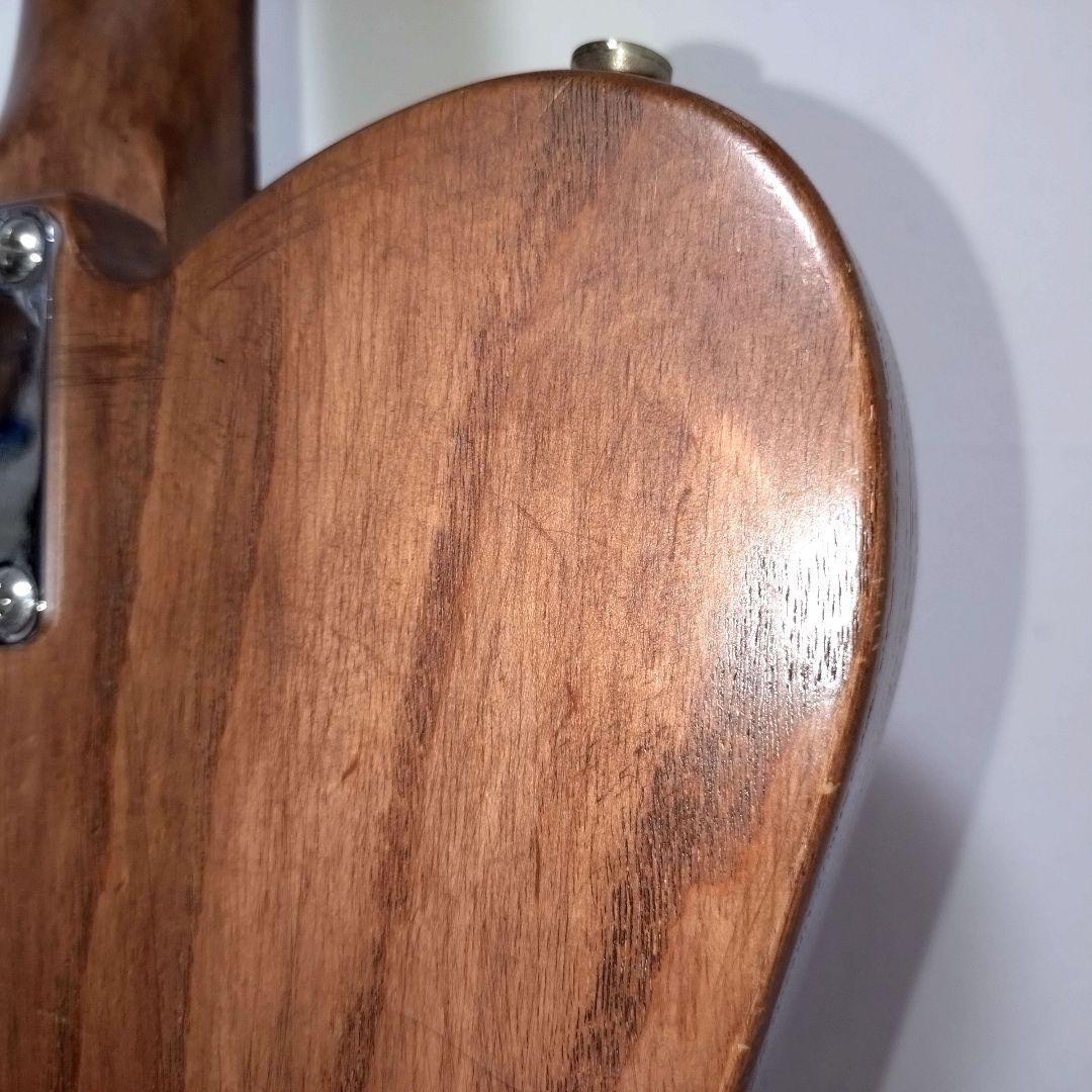 ノーブランド　テレキャスタータイプ　カスタム仕様　ナチュラルウッド　P-90