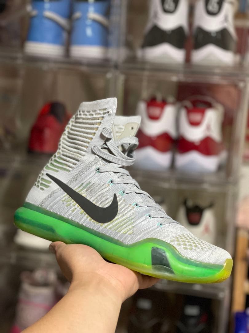 Nike Kobe 11 ハイカットシューズ グレー/グリーン