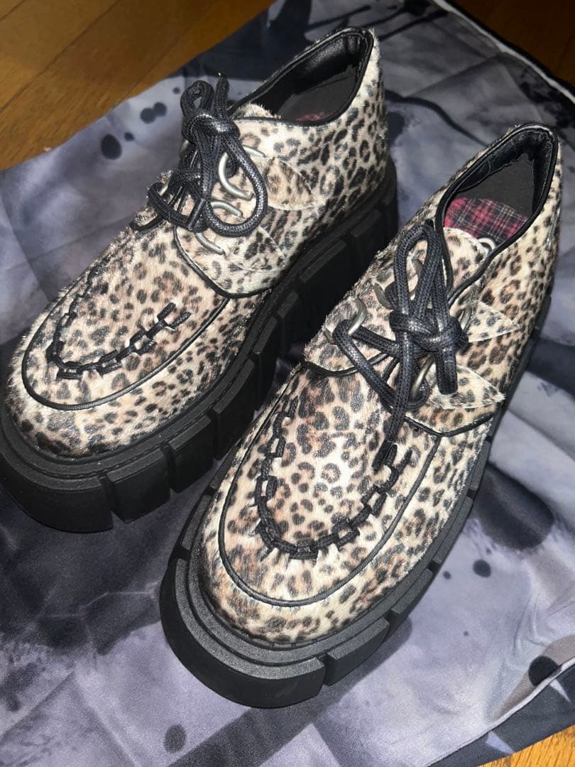 minga london ミンガロンドン レオパード 豹柄 ブーツ 厚底 ギャル