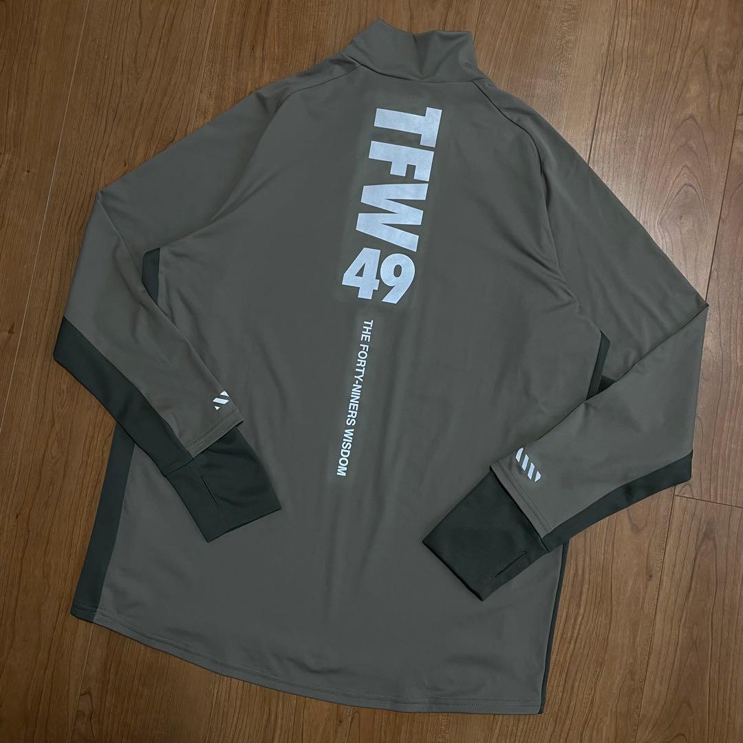 TFW49 ハーフジップ　ロングTシャツ M カーキ　ゴルフ