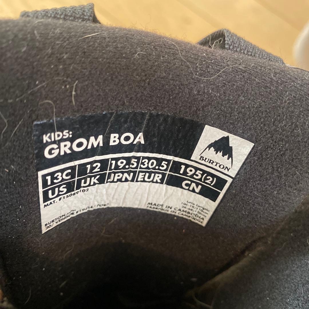 子ども用スノーボードブーツ Burton GROM BOA