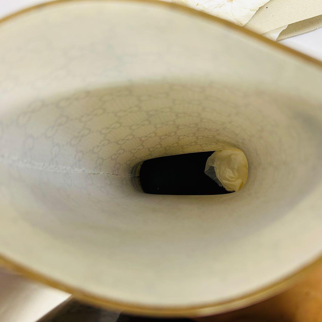 GUCCI レインブーツ 長靴 GG柄 マイクロGG ブラウン系 36