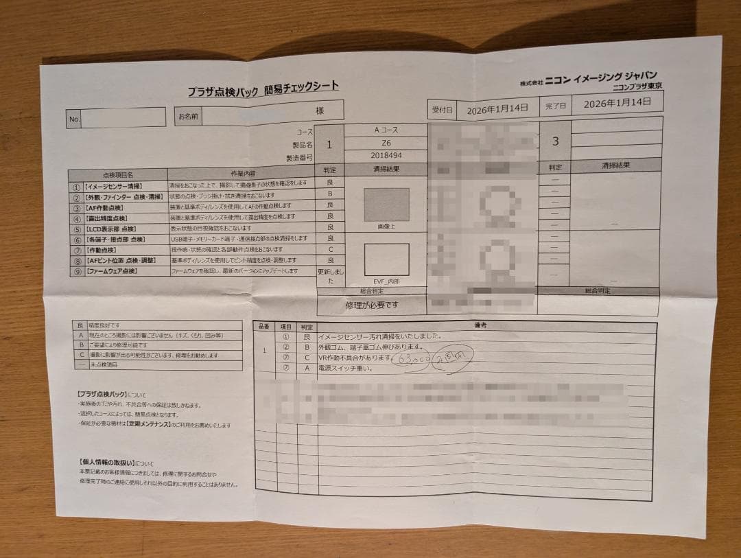ニコンZ6　日本製