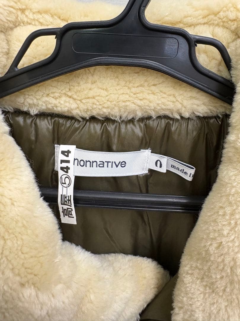 nonnative ノンネイティブ ミリタリー ボアコート サイズ0 カーキ