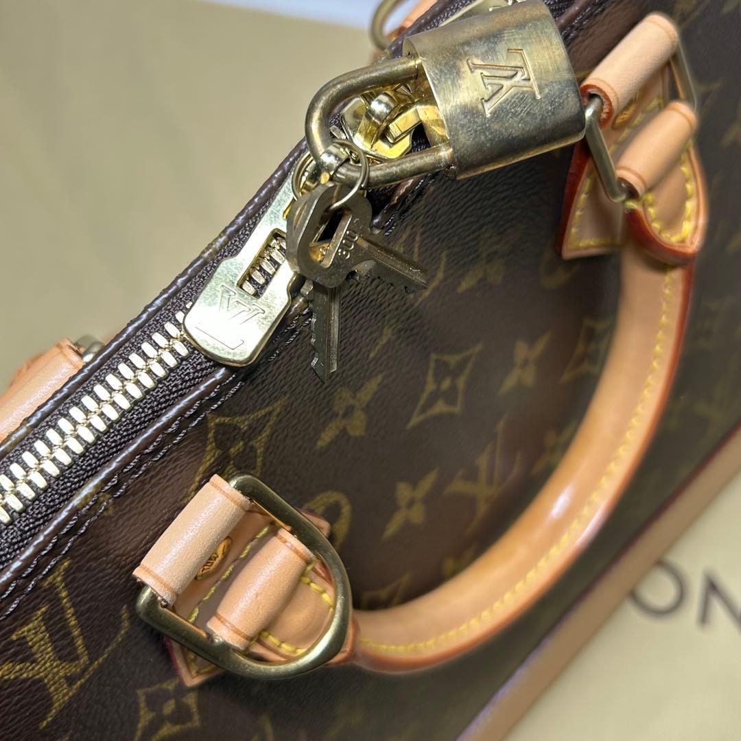 超美品 正規品 ルイヴィトン モノグラム アルマ ハンドバッグ カデナ 保存袋