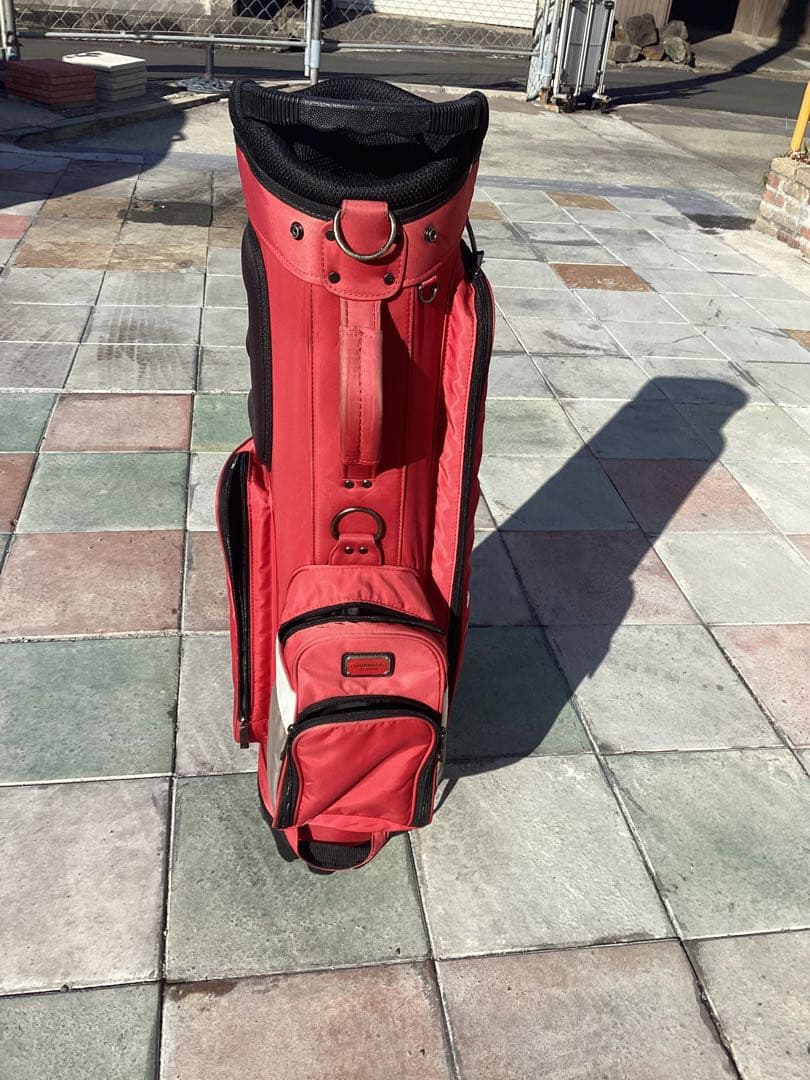 J.Lindeberg キャディバッグ 1997 EST. 371M レッド