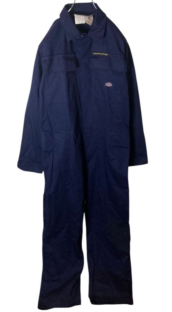 希少古着Dickiesディッキーズ ダークネイビーオールインワンツナギ ゆったり
