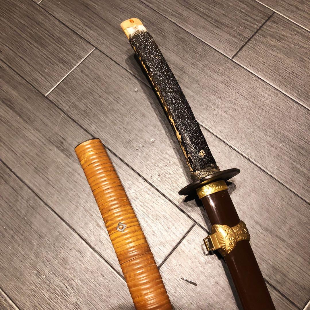 模造刀　2本セット　太刀　脇差　骨董品　ジャンクあり　藤牧　白鞘