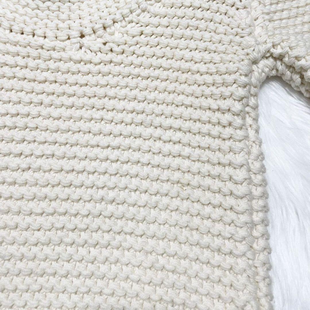 専用 本物 グッチ ハイネック ローゲージ 長袖 ニットセーター S アイボリー