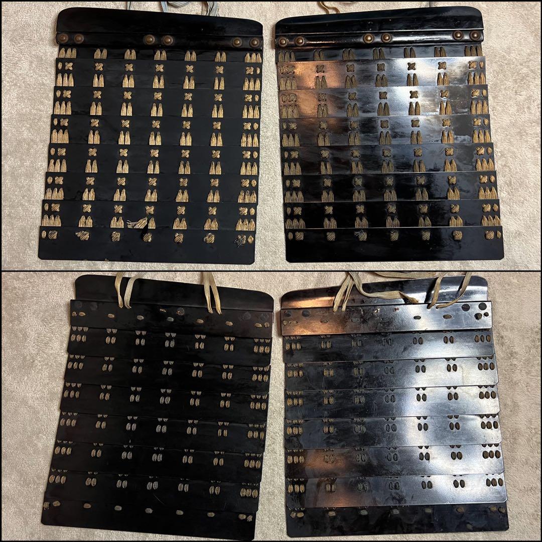 【Patra】丸武産業製【鎧•甲冑】黒色紺糸威当世具足【鎧立て•櫃付】