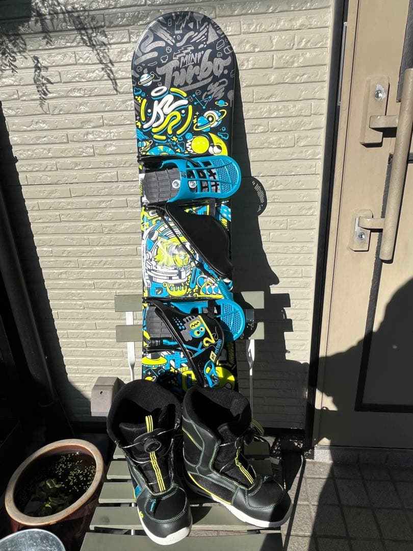 K2 Mini Turbo スノーボード バインディング付き
