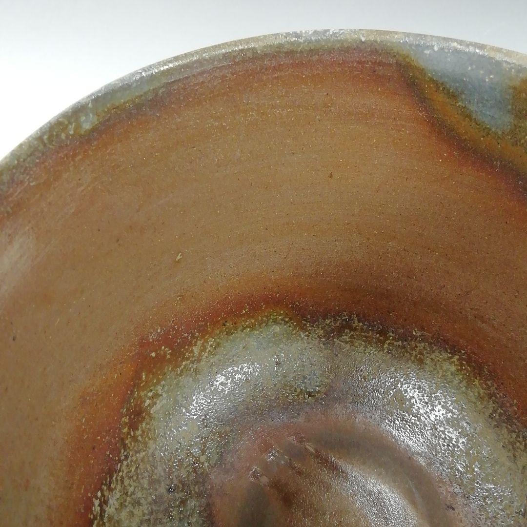 Ｗ１３８　茶碗　『備前焼』『筒茶碗』『陶吉 造』　共箱　抹茶碗　茶道具