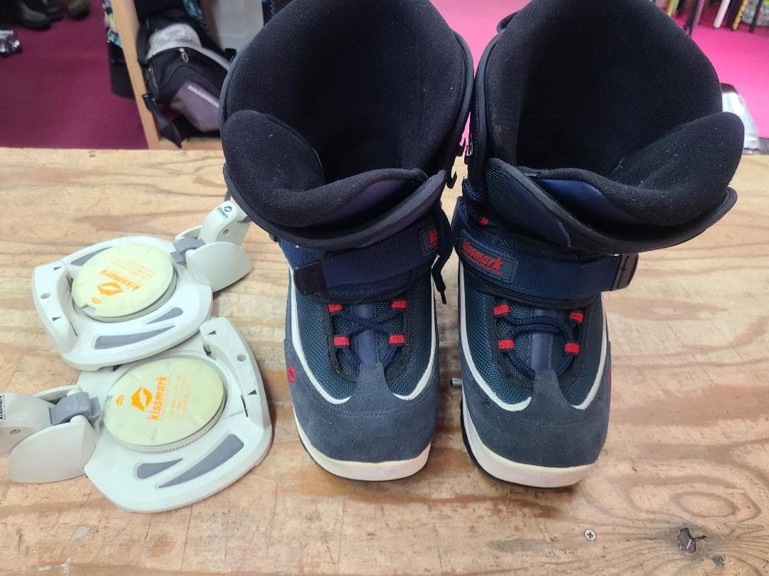28.5 KISSMARK ステップインスノーボードブーツとバインディングセット