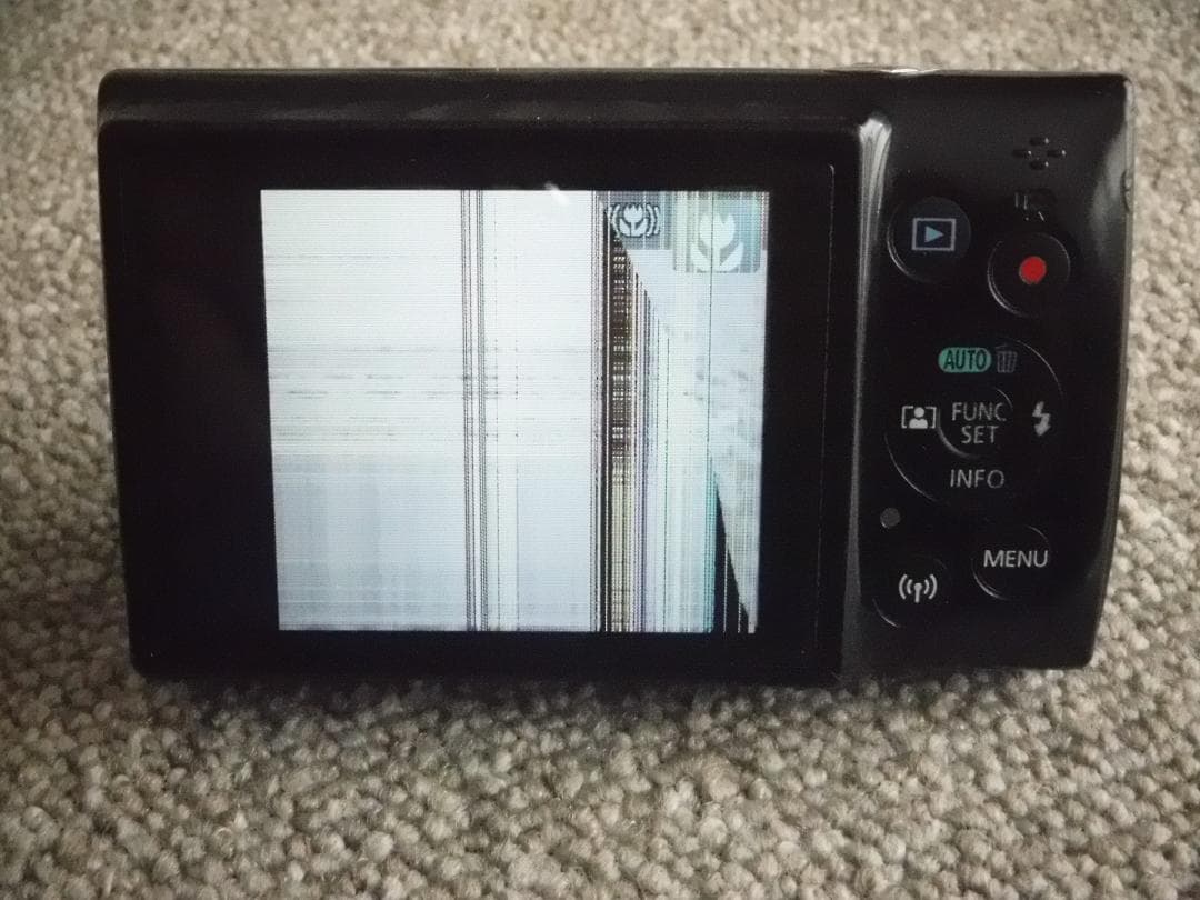 【難あり】CANON デジタルカメラ IXY 190 バッテリー付属 黒