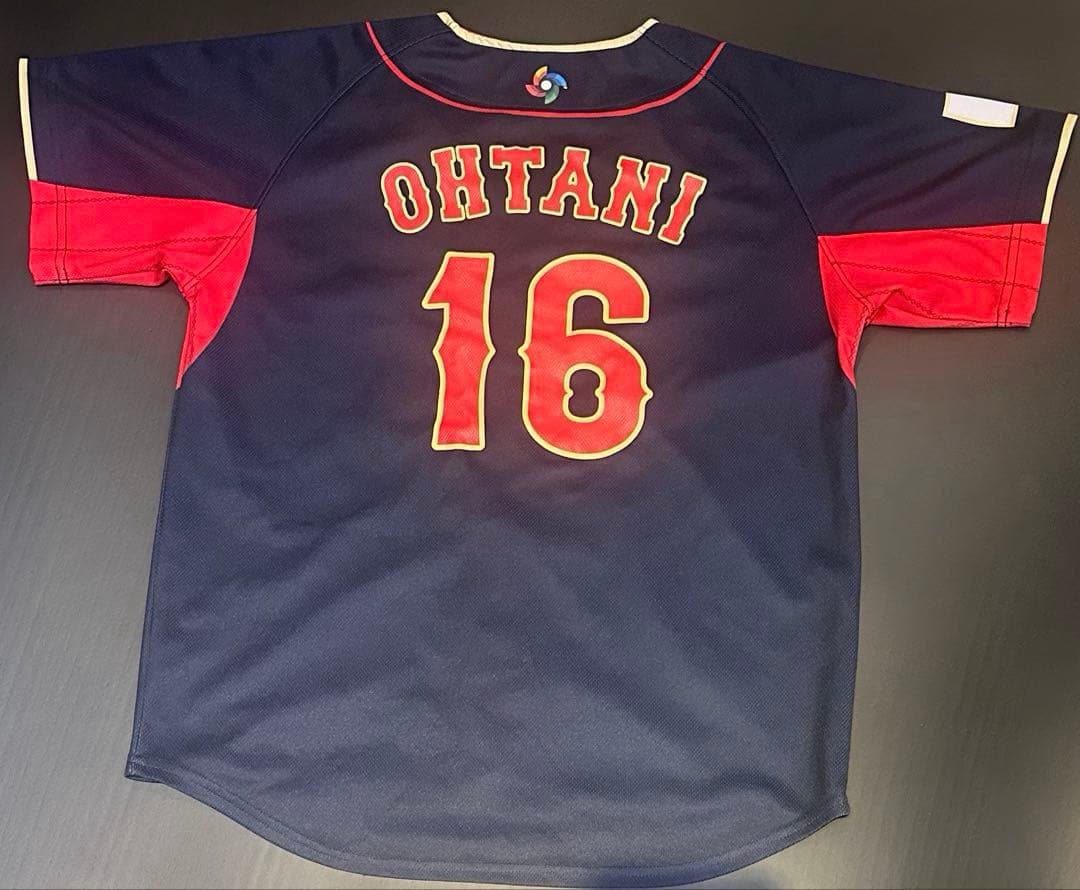 キッズ MIZUNO 侍ジャパン レプリカユニフォーム ビジター 16 大谷翔平
