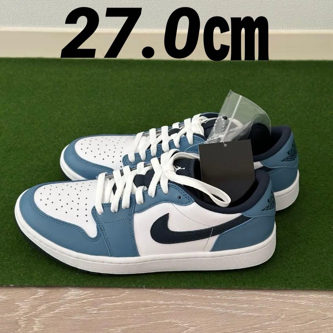Nike エア ジョーダン 1 LOW G ブルー 27.0cm