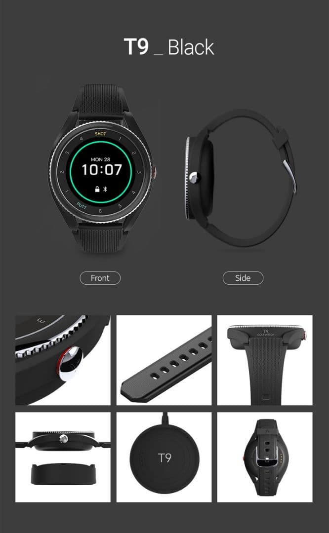 ボイスキャディ t9 グレーのみ GPSナビ 腕時計