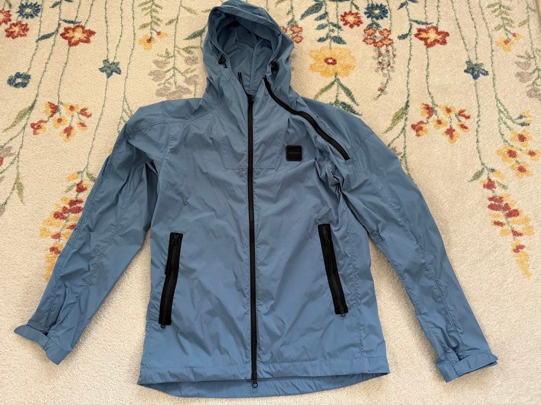 美品　ブリーフィング　リモンタ　ナイロンパーカー　メンズLサイズ　ブルー