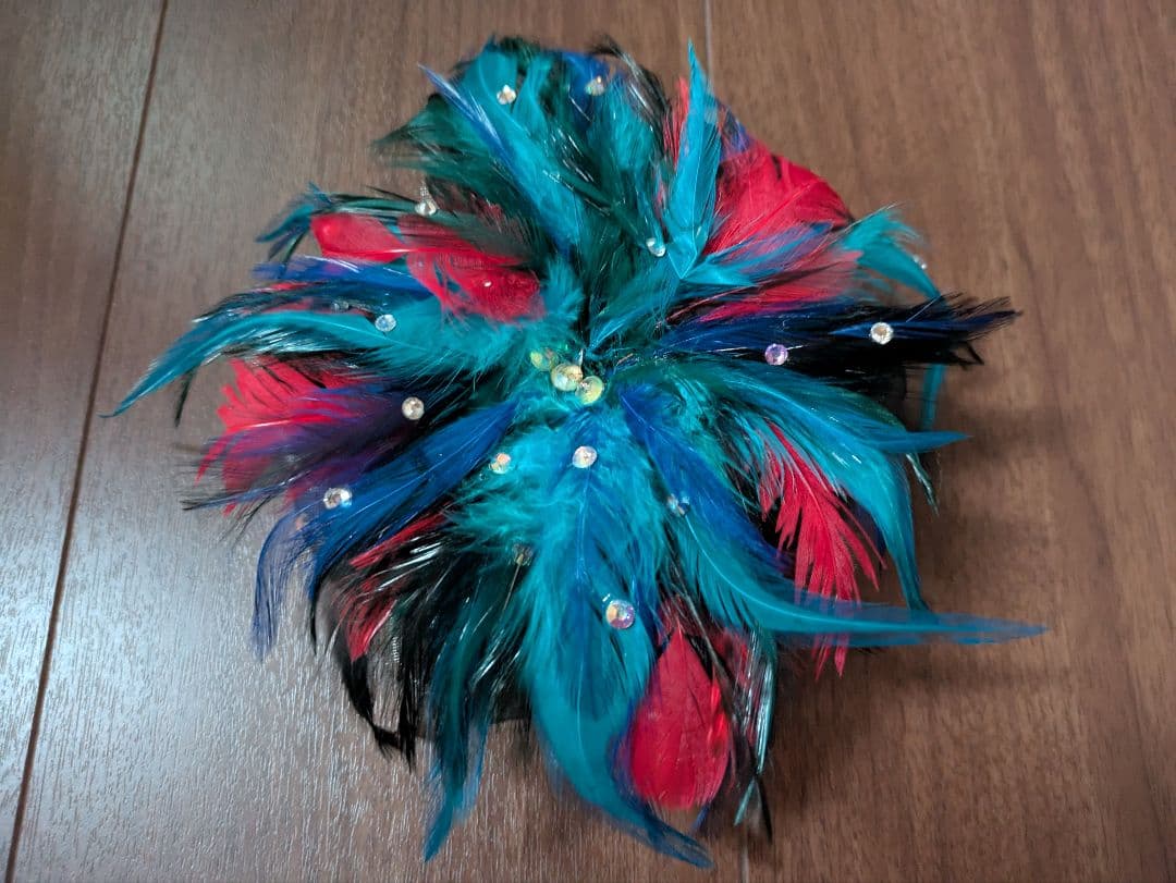 社交ダンスラテンドレス 青と黒Mサイズ