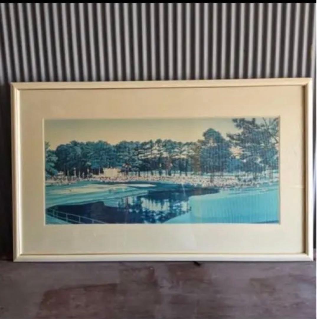 ヒロ・ヤマガタ　ジャックニクラウス　1986マスターズトーナメントアートポスター