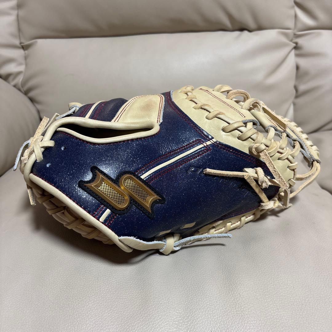 S*プ様 SSK praedge キャッチャー用グローブ ネイビー/アイボリー