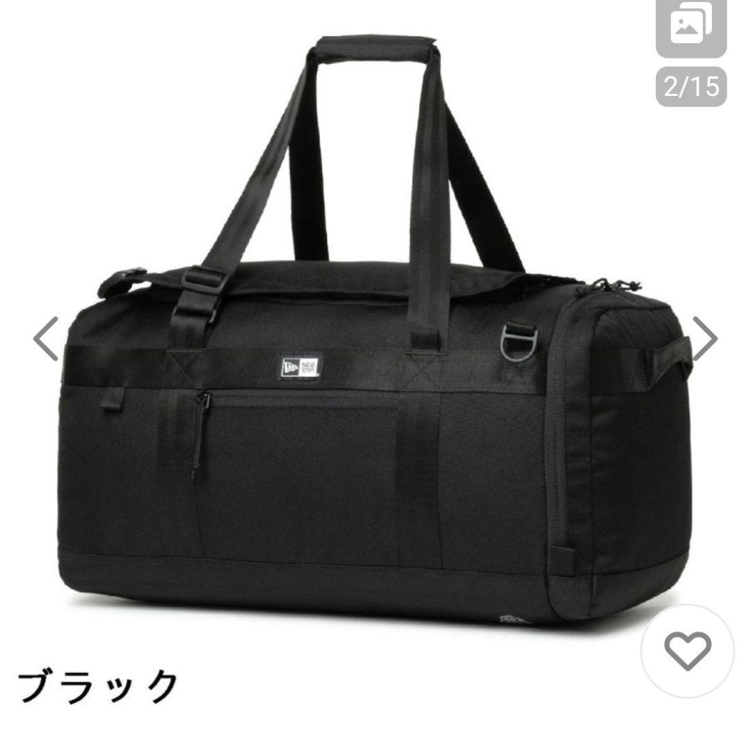 teru【超美品】ニューエラ ボストンバッグ 50L 2Way　ブラック