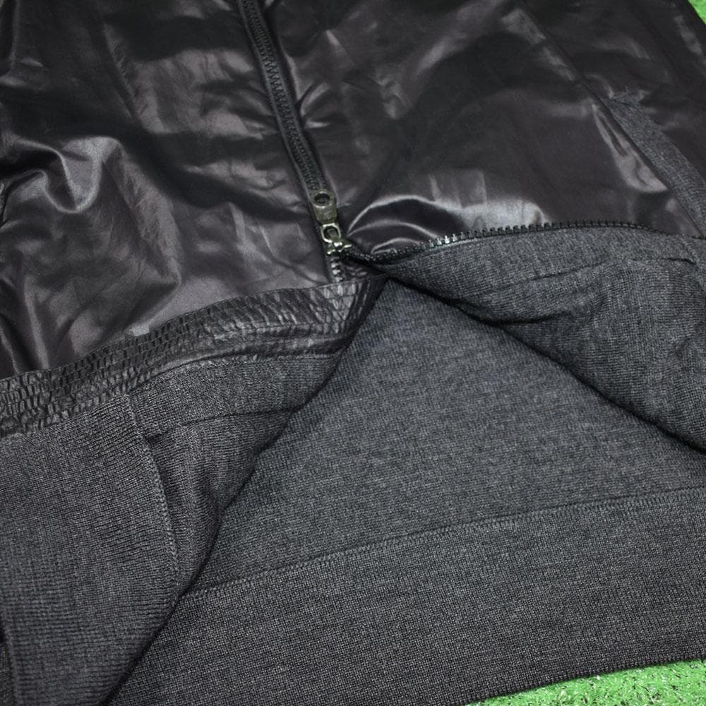 MARK&LONA 防風ニットジャケット【ブラック/チャコール/L】美品！