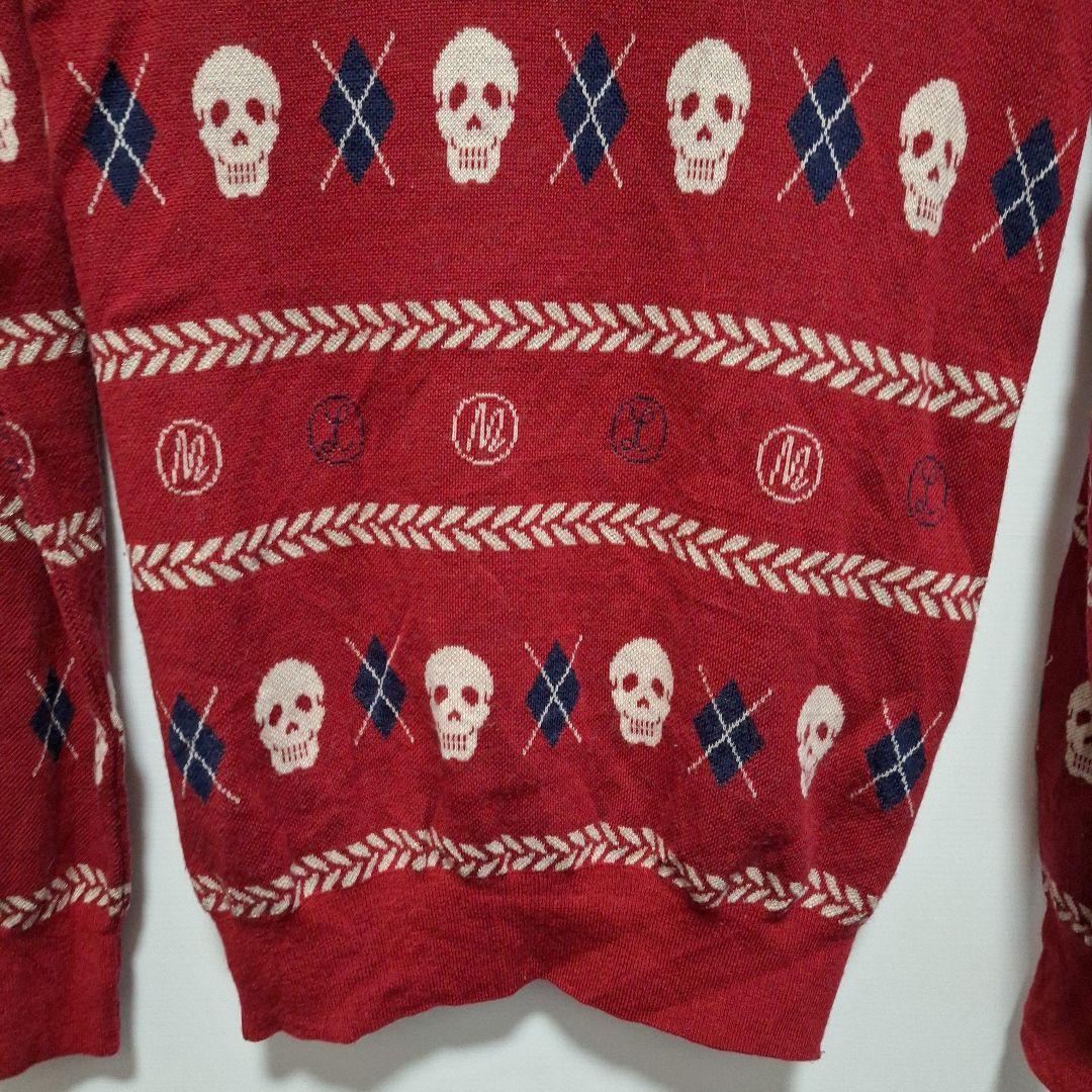 MARK&LONA スカル柄セーター M