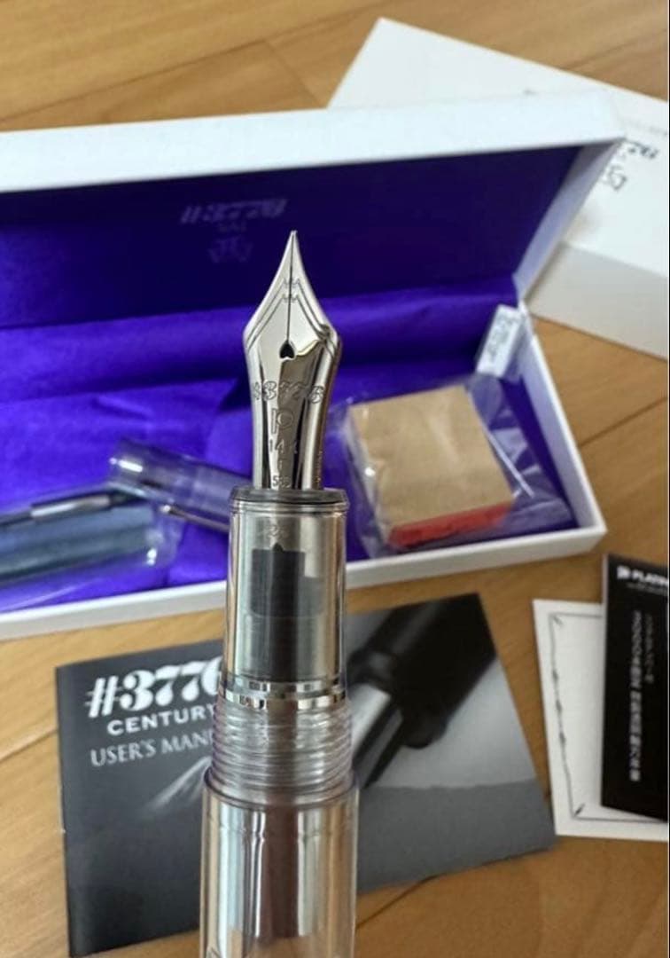 PLATINUM プラチナ 万年筆 #3776 西 sai センチュリー　中字