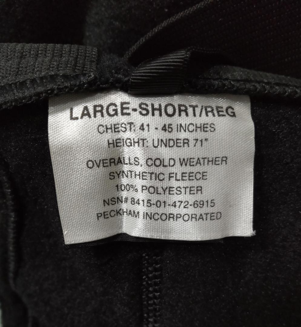 セット【モーカ】米軍 ポーラテックオーバーオール (L/S-R) 2本