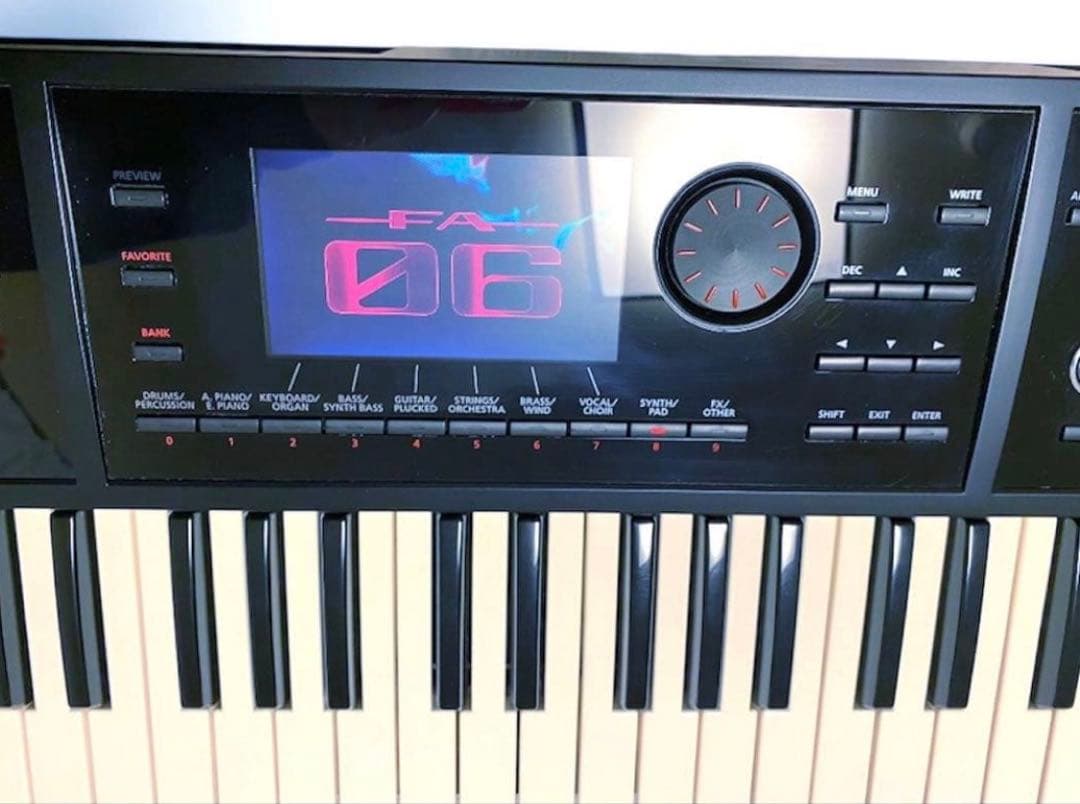 美品※動作不良有 Roland FA-06 61鍵盤 シンセサイザー 一式まとめ