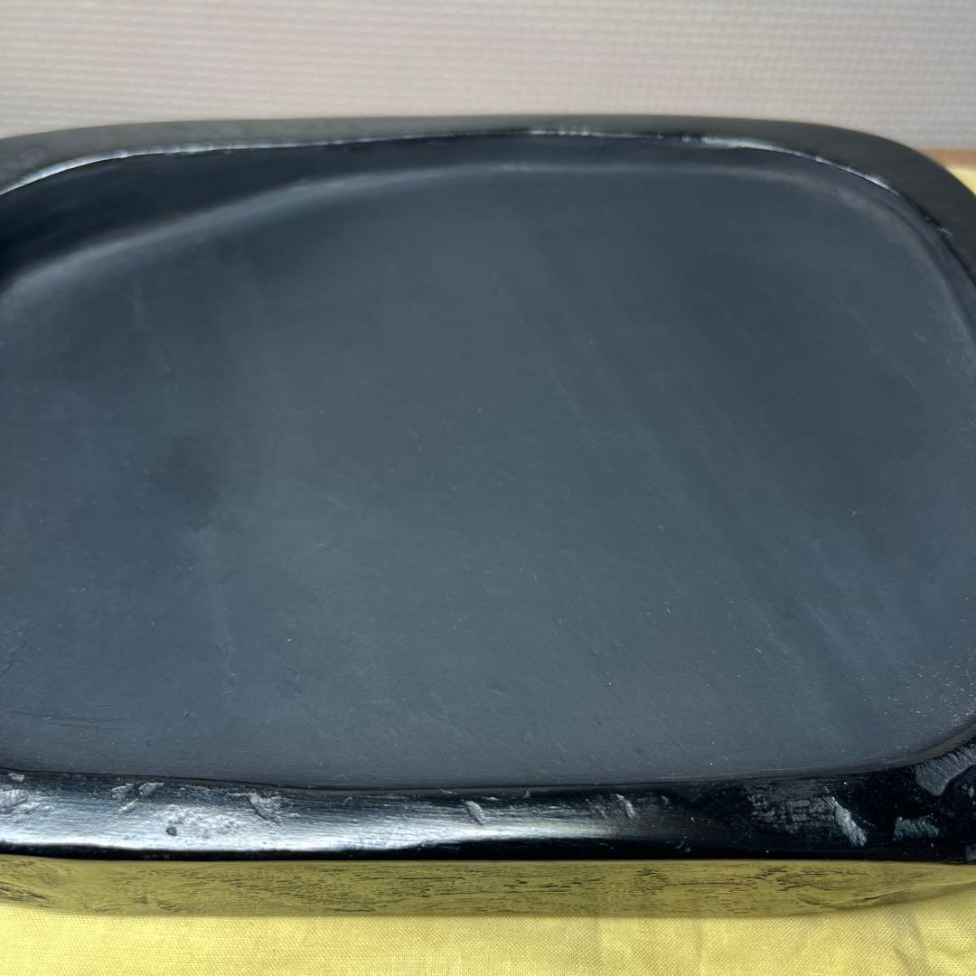 ⭕️雨畑硯　峯硯堂　名工　雨宮峯硯　新品美品　天然硯　四六寸大