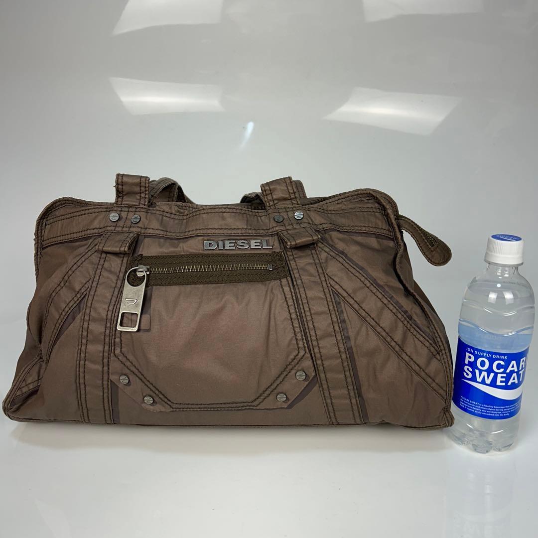 ディーゼル　DIESEL　トートバッグ　アーカイブ　Y2K　00s　メタルロゴ