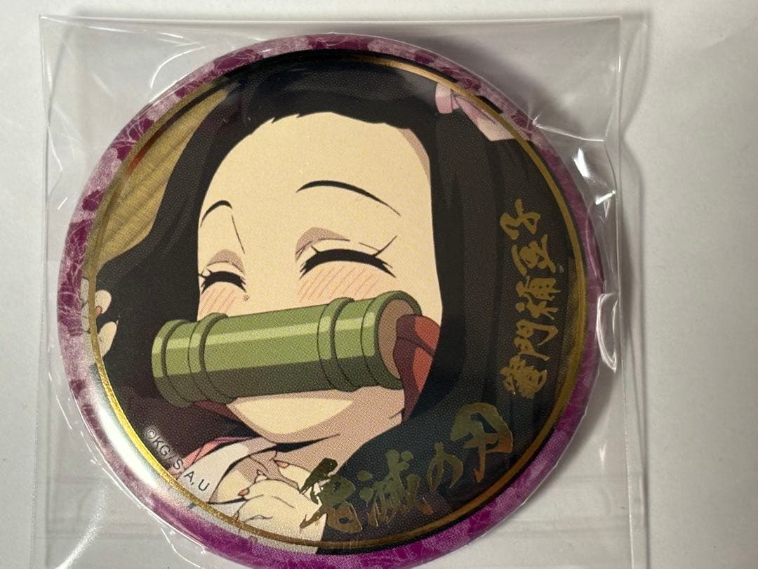 鬼滅の刃　絵巻　缶バッジ　竈門禰豆子　刀鍛冶の里編