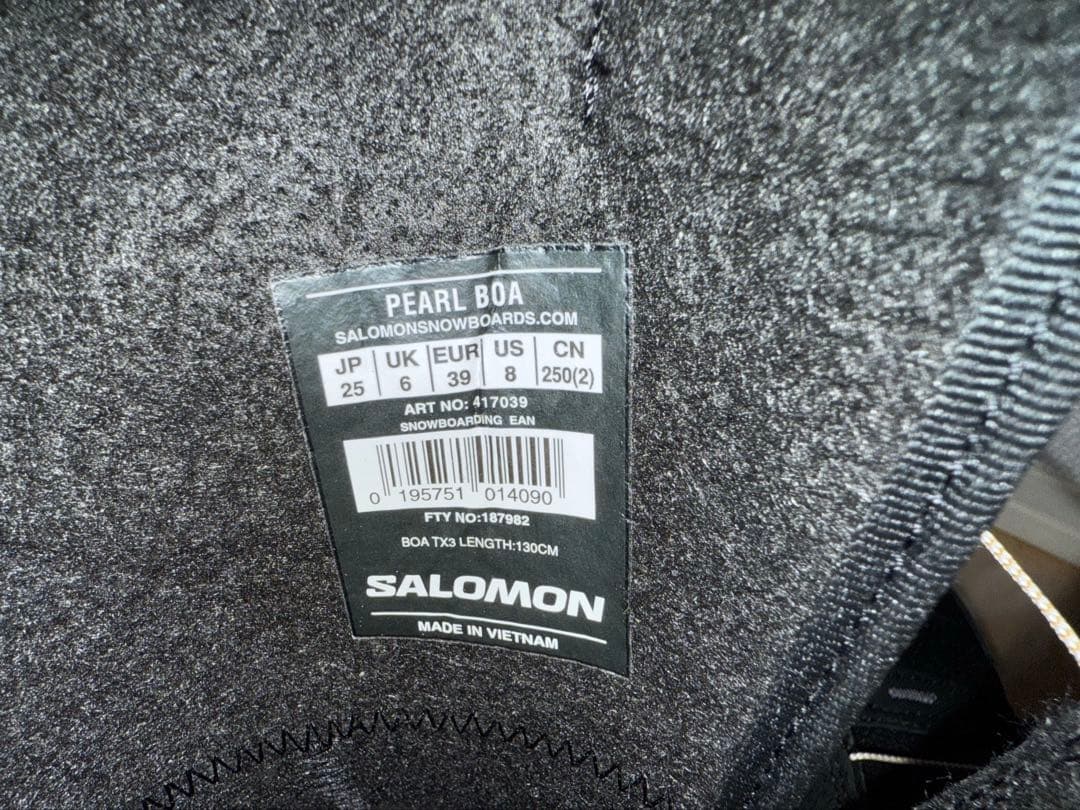 スノーボード Salomon PEARL BOA Black 25cm