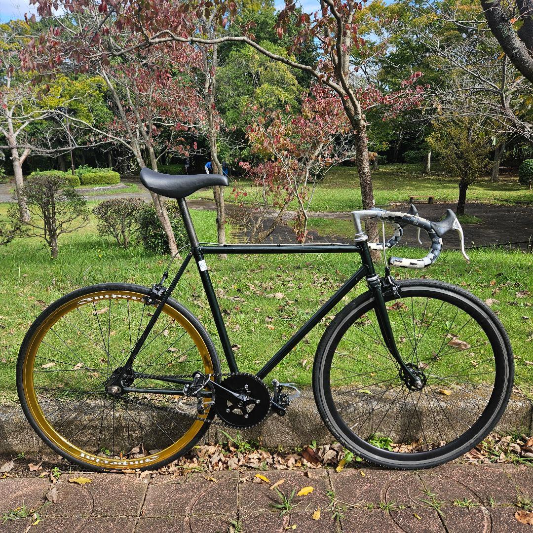 メーカー不明　ピストバイク　54　ラグフレーム　固定　シングル　競輪