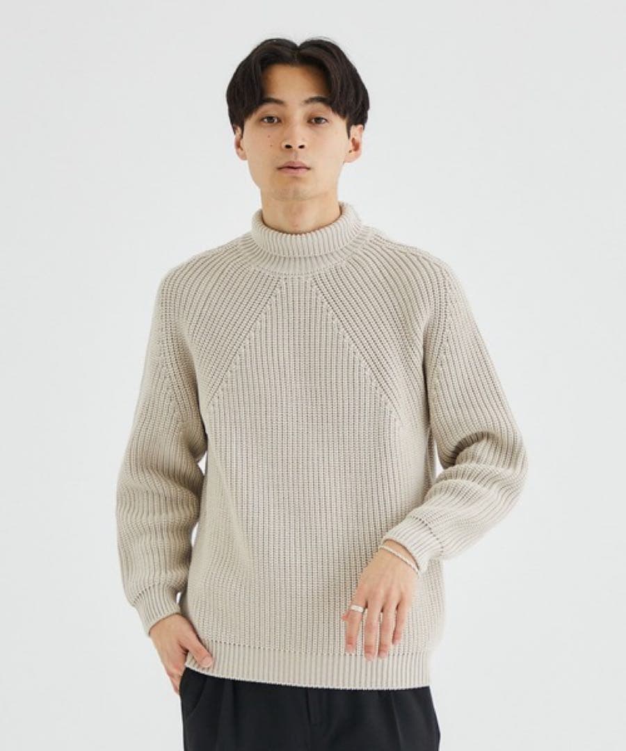 batoner シグネチャータートルネックニット