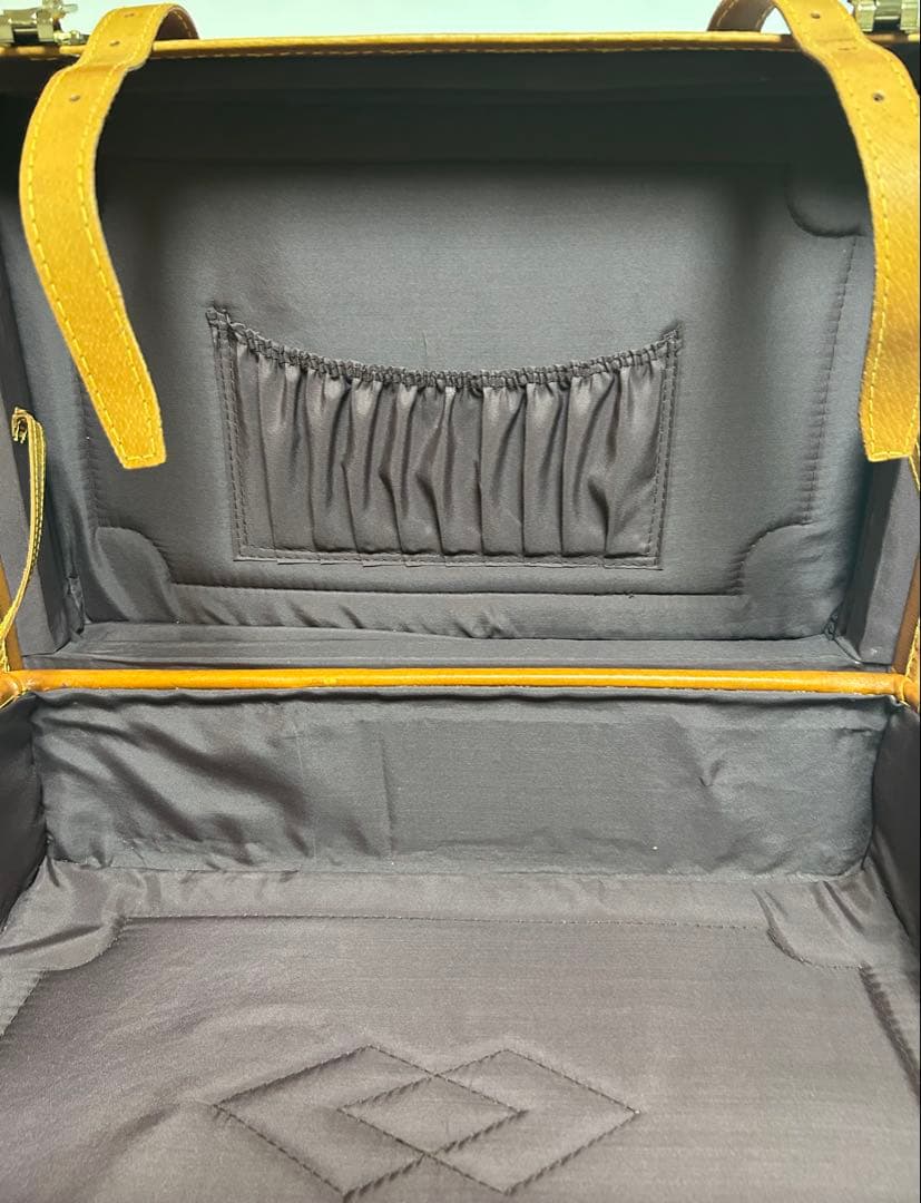 アサヒビール 本革 ミニトランク 旅行バッグ 5KJ98 アンティーク