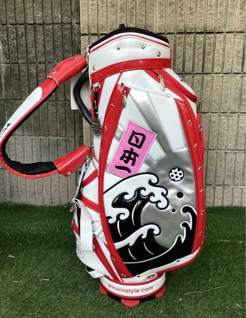 訳ありウィンウィンスタイル日本一キャディバッグ タグ付き未使用品