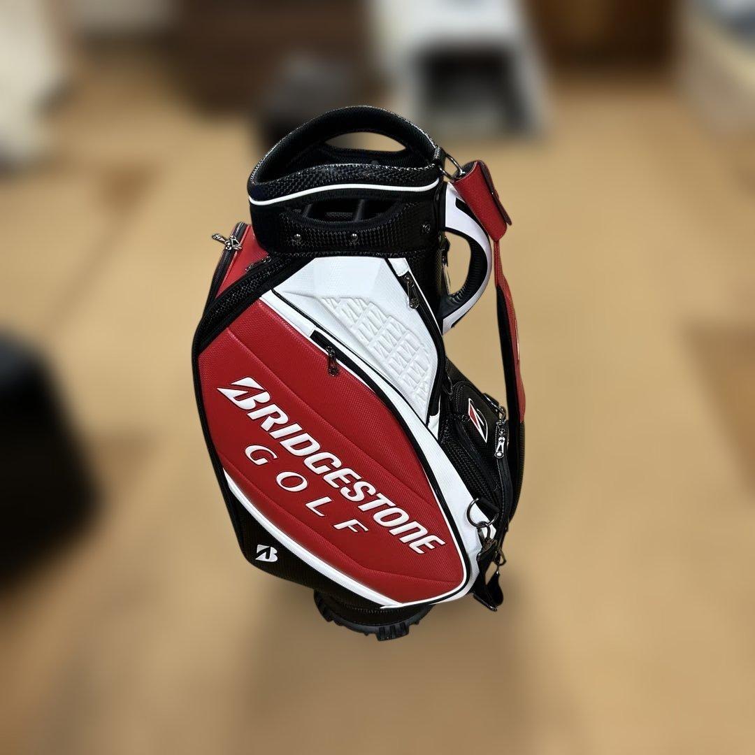 BRIDGESTONE GOLF キャディバッグ 赤黒9.5インチ　プロレプリカ
