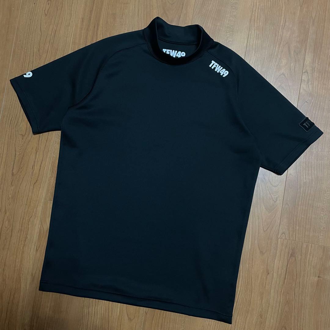 TFW49 モックネック　Tシャツ ブラック　4 junhashimoto