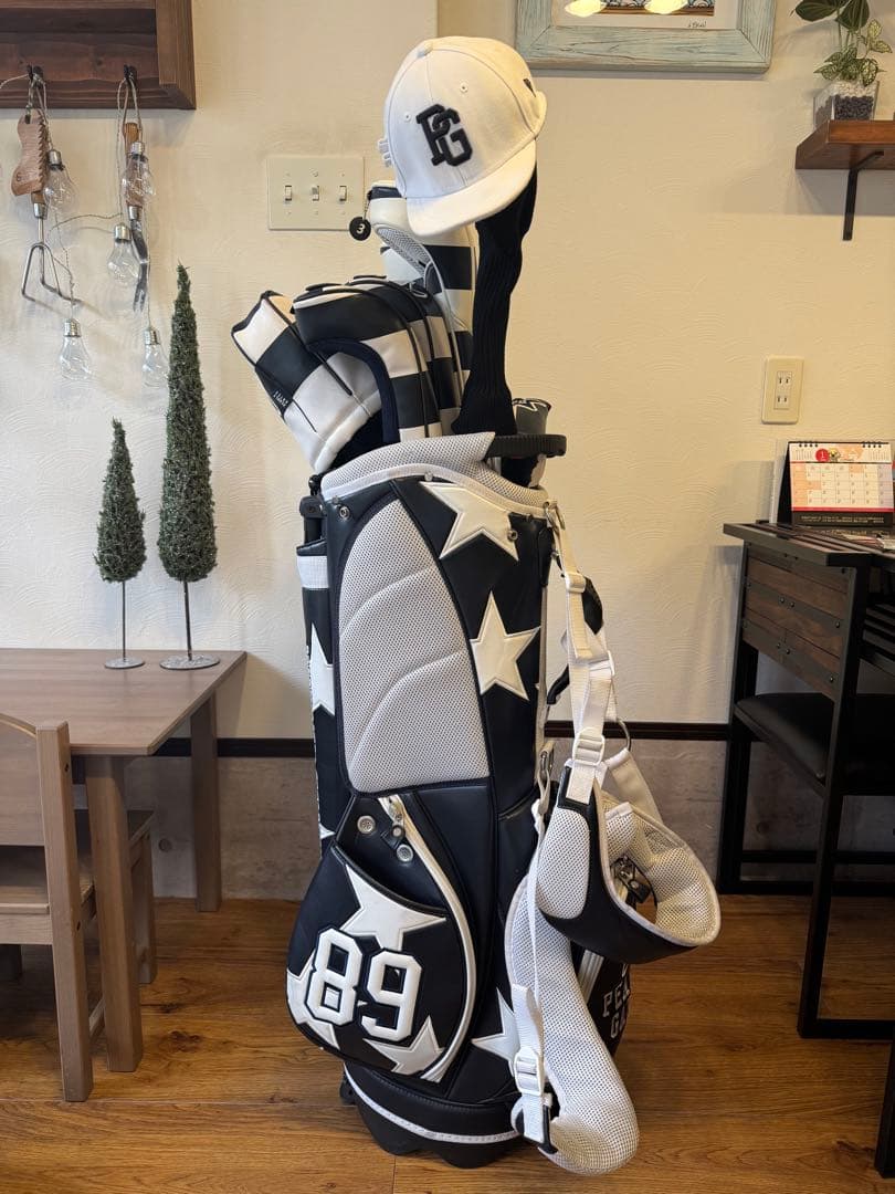 PEARLY GATES キャディバッグ ヘッドカバーフルセット