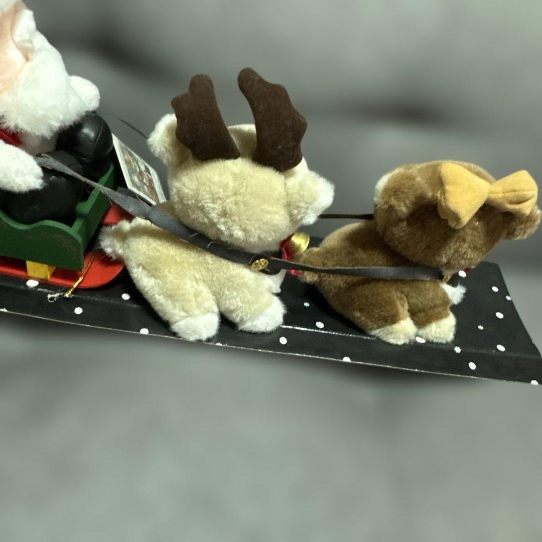 希少♡昭和レトロ　チムニーワールド クリスマス　ソリに乗ったサンタさん/トナカイ