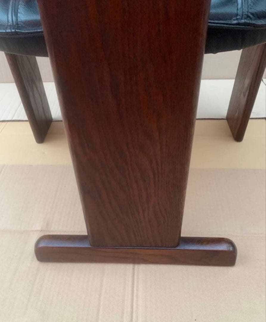 ①NAGANO 本革 ダイニングチェア アームチェア