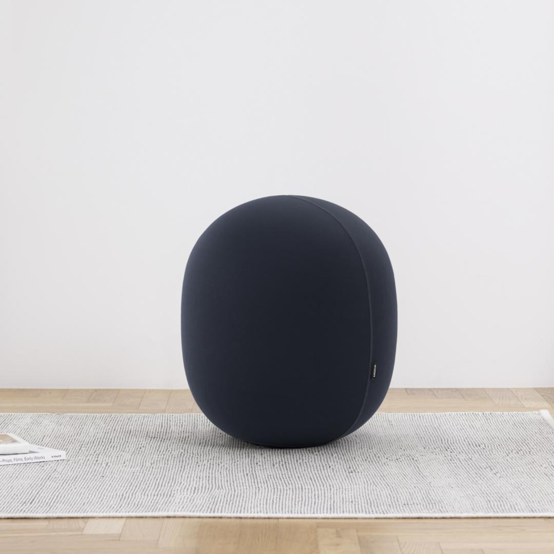 ＆MEDICAL　MALLOW オーバルバランスボール　ネイビー